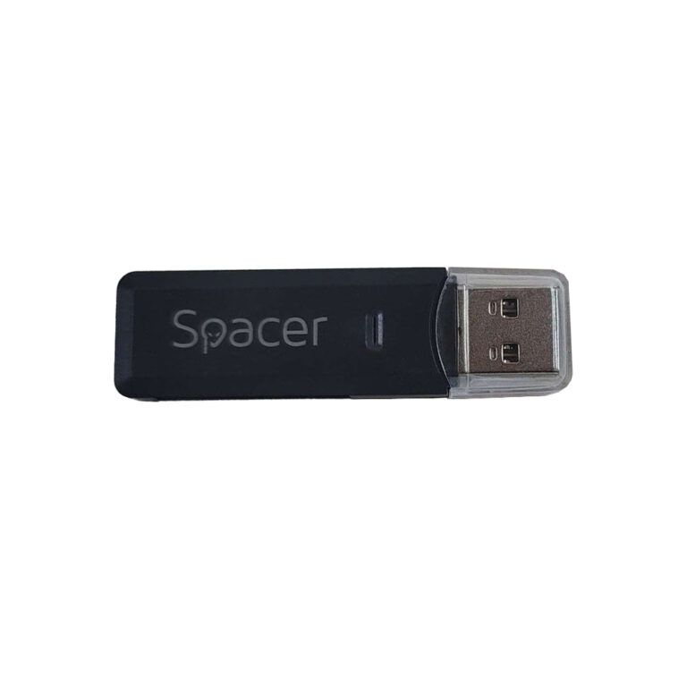 CARD READER extern SPACER, interfata USB 3.0,  citeste/scrie: SD, micro SD, Negru, 