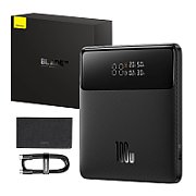 POWER BANK Baseus Blade, 20000mAh, PD 100W, ultra thin, 2 x USB; 2 x USB Type-C, display digital pt. status baterie, total 5A, negru, 