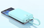 POWER BANK Baseus Magnetic Mini Wireless, 10000mAh, max 30W pe cablu, 1 x USB Type-C output/input, 15W wireless charging, albastru, 