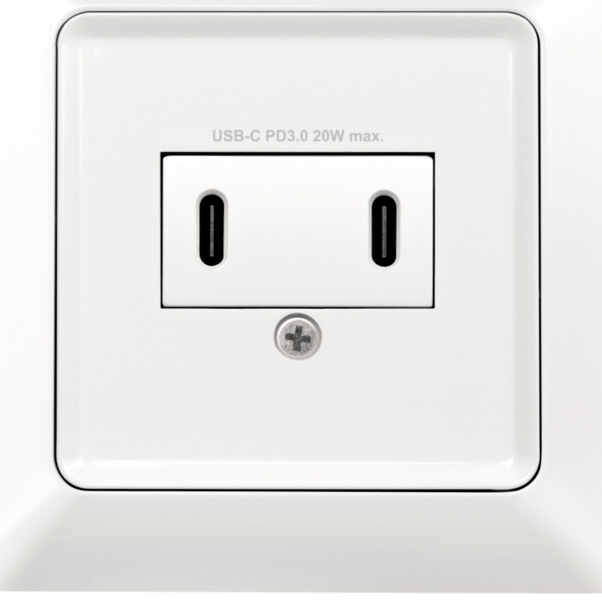 PRIZA LOGILINK, pentru perete, Schuko x 1, 2xUSB-C PD 25W , 230V AC, 50 Hz, 16A, protectie IP20, adancime 35mm, alb, 