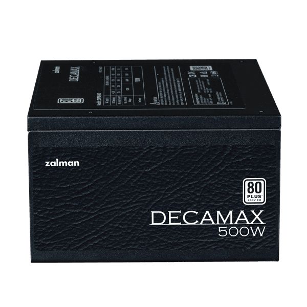 SURSA Zalman  Decamax 500 , 500W,  certificare 80 Plus , active PFC,  fan 120mm, negru,  ZM500-LX3  (timbru verde 2 lei)