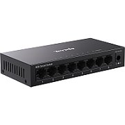SWITCH TENDA managed, 8 porturi gigabit RJ-45, management Tenda CloudFi, metalic 
