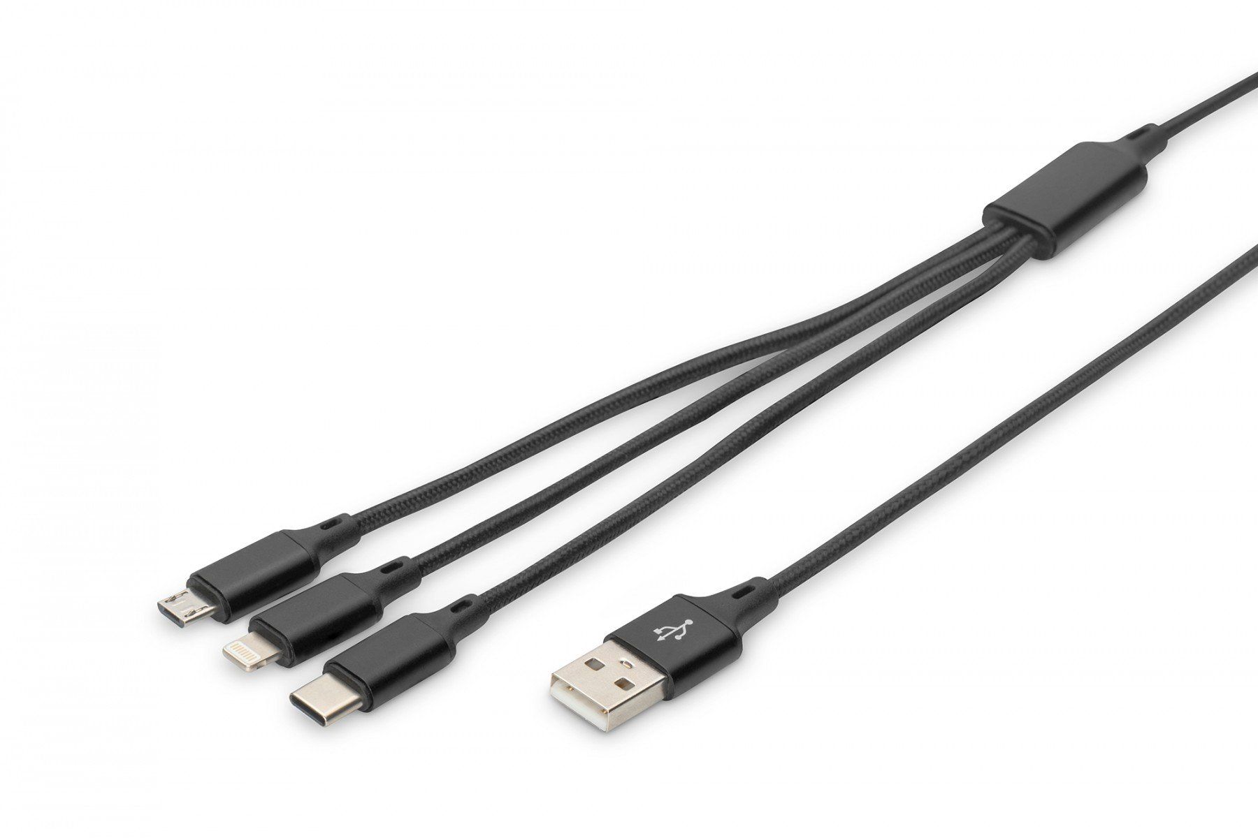 Digitus AK-300160-010-S cabluri USB 1 m USB A USB C Negru_1