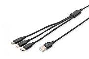 Digitus AK-300160-010-S cabluri USB 1 m USB A USB C Negru_1