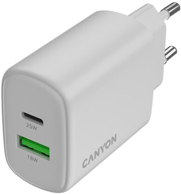 CANYON charger OnCharge 250 25W 1xPD 1xQC EU White_2