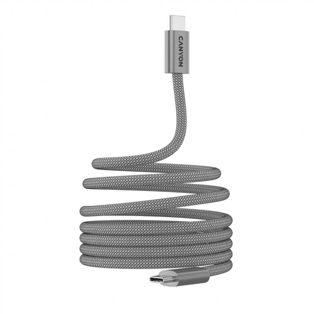 CANYON cable OnWire 60MG C-C 60W Magnet Braided 1m Light Grey_1