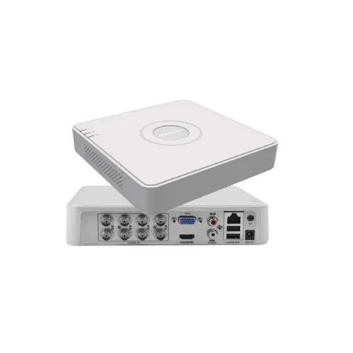 DVR Hikvision 16 canale DS-7116HGHI-M1/T, TURBO HD, H.265 Pro+/H.265 Pro/H.265 video compression, BNC interface (1.0 Vp-p, 75 Ω), supporting coaxitron connection, pana la 18-ch IP camera inputs (pana la 5MP), Up to 1080p Lite@15 fps encoding capability, HDTVI/AHD/CVI/CVBS/IP video input, 1SATA_2