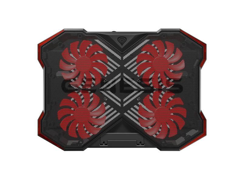 Stand/Cooler laptop Genesis Oxid 260 , 4 ventilatoare 130 mm, material Metal + ABS, viteza de rotatie 850 - 1010 rpm, hub USB incorporat, dimensiuni 420 x 303 x 35 mm_2