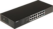 Switch Dahua 16 porturi Unmanaged, S3016-16GT, Interfata: 14 x 10/100 Mbps, 2x uplink, Capacitate: 32 Gbps, Packet Forwarding Rate: 23.808 MPPS, Greutate: 740g, Dimensiuni: 294 mm × 119 mm × 44 mm, Material carcasa: metal._1