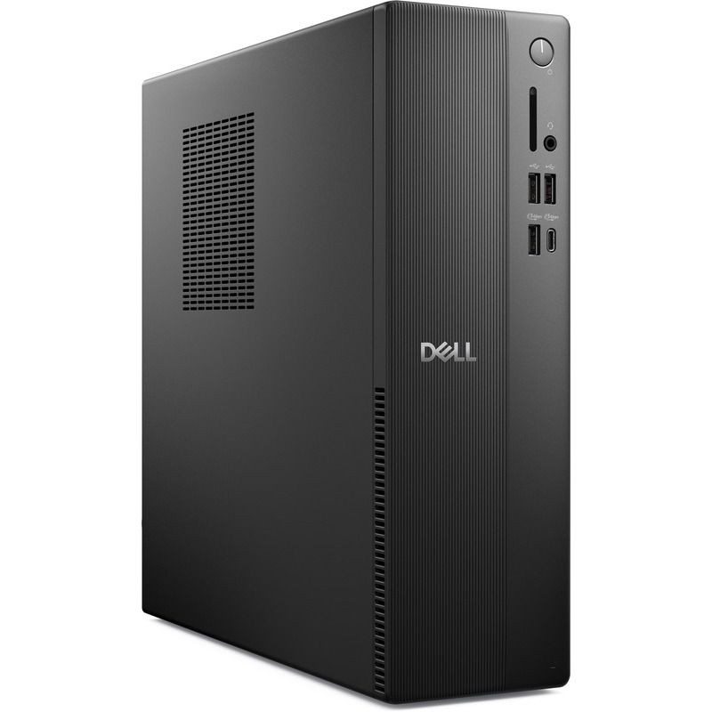Desktop Dell Slim ECS1250, 180W Chassis, Energy Star Label , Intel(R) Core(TM) Ultra 7-265 processor (20 Cores, 30MB Total Cache, 2.4GHz), Intel(R) UHD Graphics, 16GB, 1x16GB, DDR5, 5600MT/s, 1TB M.2 PCIe NVMe Solid State Drive, No Optical Drive, 3.0 SD Card Reader, MediaTek Wi-Fi 6 MT7920, 2x2_3