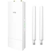 CUDY AC1200 WiFi Outdoor Repeater, Access Point, 867Mbps at 5GHz + 300Mbps at 2.4GHz, 1 x 100Mbps RJ45, 2 Detachable Antennas, 24V passive PoE, IP65 Waterproof, lightning protection, 24V passive PoE adapter included, Cudy APP_1
