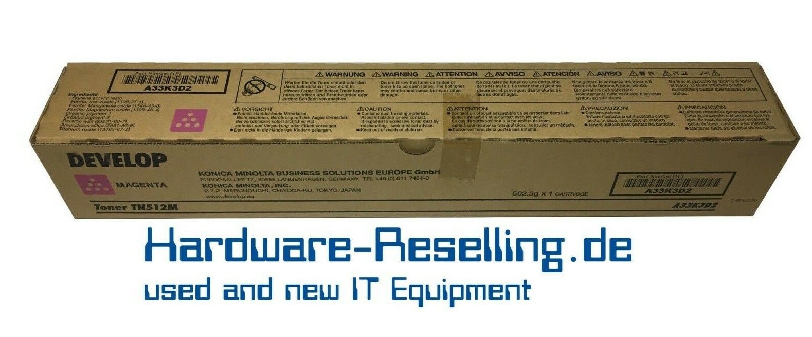 Develop Toner TN-512 TN512 Magenta (A33K3D2)_3