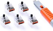 SmartKeeper NC03PKOR 5 x LAN Cable Locks with 1 x Lock Key Basic Orange SLSART-0081 SLSART0081 (SLSART-0081)_1