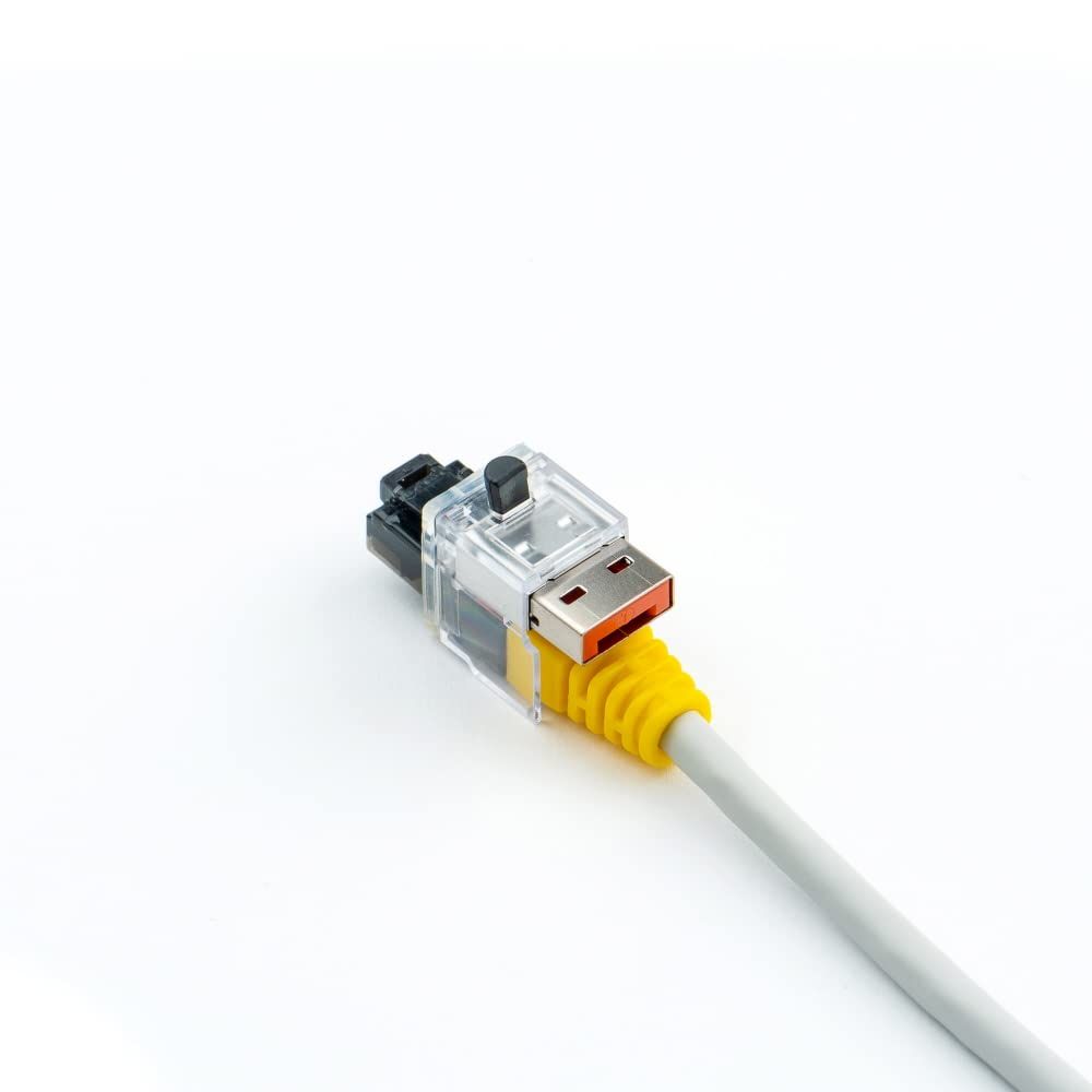SmartKeeper NC03PKOR 5 x LAN Cable Locks with 1 x Lock Key Basic Orange SLSART-0081 SLSART0081 (SLSART-0081)_3
