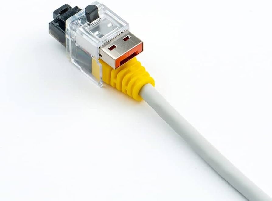 SmartKeeper NC03PKOR 5 x LAN Cable Locks with 1 x Lock Key Basic Orange SLSART-0081 SLSART0081 (SLSART-0081)_4