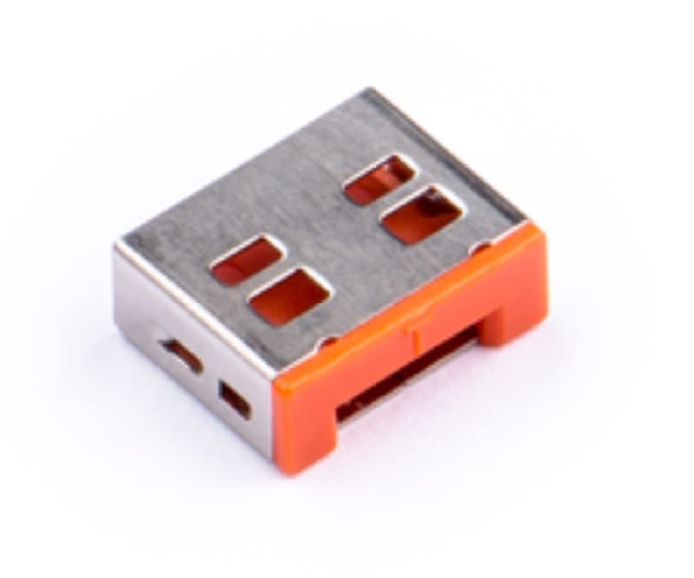 SmartKeeper UL03P1OR 10 x USB A-Port APort Blockers without Lock Key Basic Orange SLSART-0018 SLSART0018 (SLSART-0018)_2