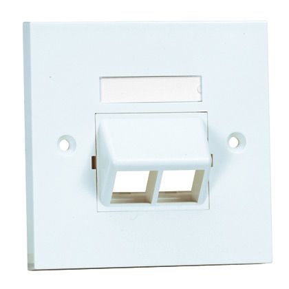 PANDUIT NK 2-port single gang sloped faceplate kit with labels_2
