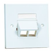 PANDUIT NK 2-port single gang sloped faceplate kit with labels_2