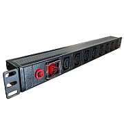 Priză de rack 19 inch, PDU 1U, 8 posturi C13, Eco Xcab_2