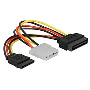 Cablu adaptor alimentare Molex (IDE) la 2 x SATA_1