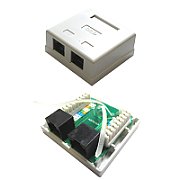 Priză de rețea dublă aplicată, UTP cat 5e RJ-45_1