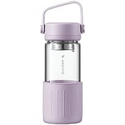 BUYDEEM Portable glass tea bottle 400 ml, model CD1008, color Petal Purple_1