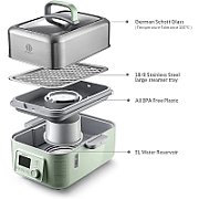 BUYDEEM Glass storage box 200ml x3, model CS1001, color Nordic Grey_2