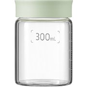 BUYDEEM Glass storage box 300ml x2, model CS1002, color Cozy Greenish_1