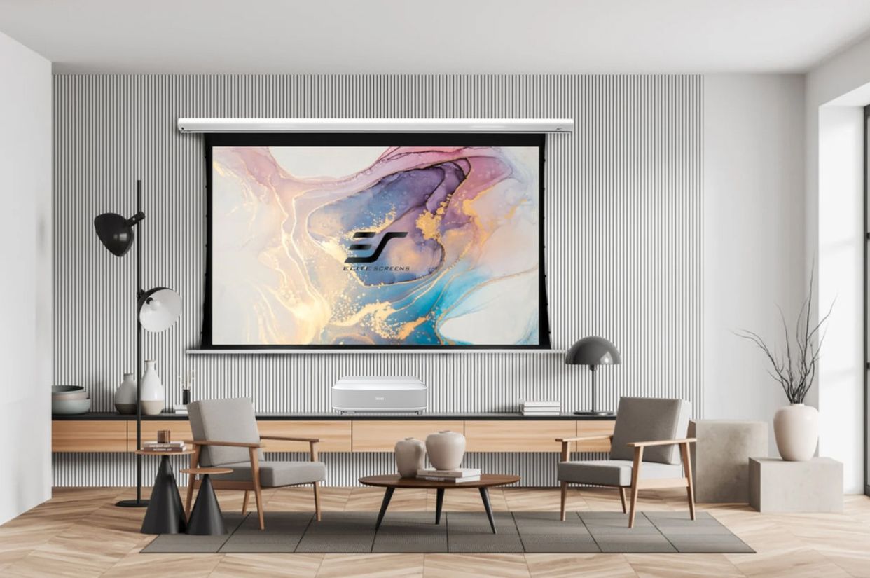 Pachet proiectie Home Cinema cu Videoproiector wireless Epson L530U si Ecran electric gri EliteScreens DWN110XHD3-E12_2