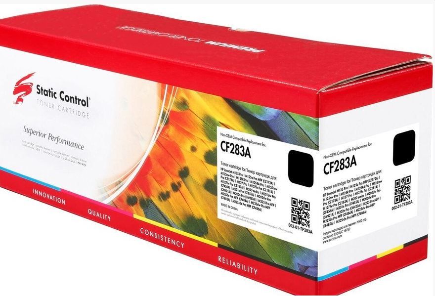 Cartus toner Static Control 002-01-TF283A ,Negru ,1 500 pagini (compatibil cu HP TF283A) 