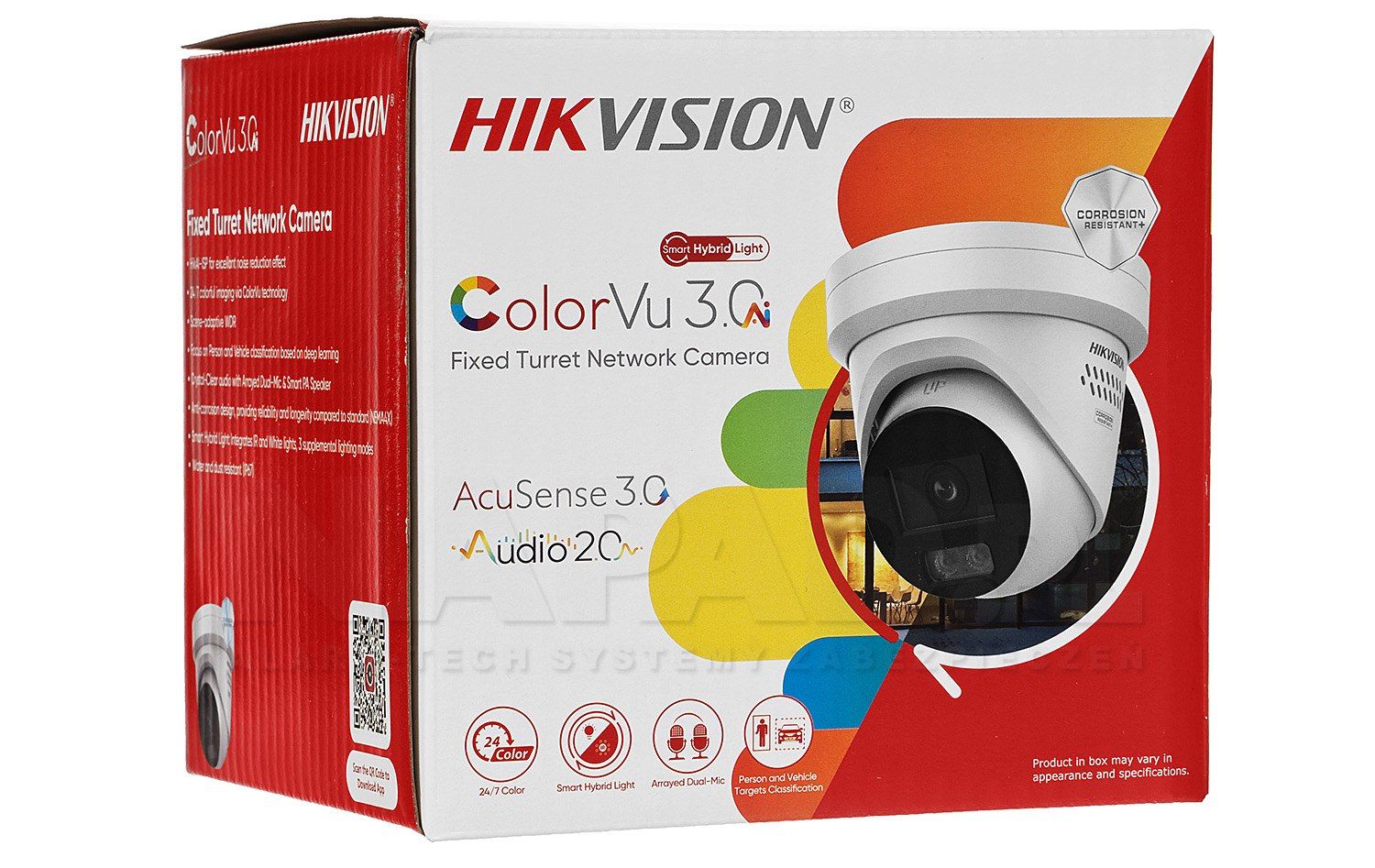 Hikvision DS-2CD2347G3-LIS2UY/SL 2.8mm PL 4 MP Lumină Hibridă Inteligentă cu ColorVu Cameră de Rețea Turret Fixă (interfață poloneză doar)_3