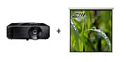 Pachet proiectie Home Cinema cu Videoproiector EPSON EH-TW7000, 4K PRO si Ecran electric EliteScreens ELECTRIC110XH_1