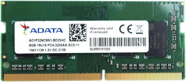 SODIMM 8GB DDR4 3200MHz CL22 ADATA