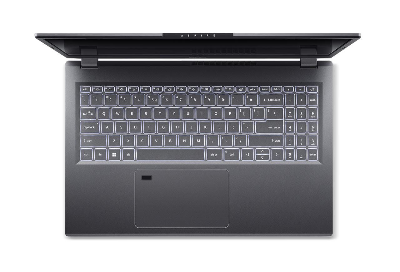 Laptop Acer Aspire 15 A15-51M-7859, 15,6 Zoll (39,62 cm), FHD IPS Display (non-glare), 1920 x 1080, 16:9, Intel® Core™ i7-13620H Pro cessor, 1.8 GHz base clock (Up to 4.9 GHz max. power clock rate), 24 MB Intel® Smart Cache, 4 Performance-cores + 6 Efficient-cores / 16 Threads, video Intel® UHD_4