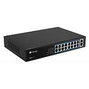 POE Switch Milesight 16 Porturi POE MS-S0216-GL, Porturi: 16X10/100MbpsPoEports(RJ45) +2X1000Mbps uplink ports, Alimentare: Built- in switching power supply AC 100~240 V, 50-60 Hz, 2.5A; Standard POE: IEEE802.3af/at; Buget POE: max. 200W, max 30W per port, Temperatura de functionare:-20℃~55℃; IP30_1