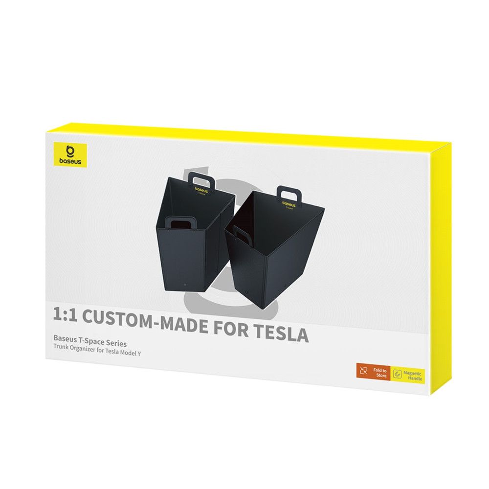 ORGANIZATOR auto Baseus T-Space, pentru Tesla Model Y, format din 2 bucati, negru, 