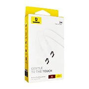 CABLU alimentare si date Baseus Pudding, Fast Charging Data Cable pt. smartphone, USB Type-C la USB Type-C 100W, 2m, alb 