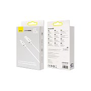 CABLU alimentare si date Baseus Superior (SUPERVOOC), pt. smartphone, USB la USB Type-C , 65W, 1m, alb 