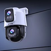 CAMERA IP Tenda, cube, wireless Wi-Fi 6 + 1 x RJ-45, pt. exterior, dual-lens full color night vision, dist. IR 30m, 2 x 3 Mpx rezolutie 2K, microfon, carcasa plastic, slot SD card, 