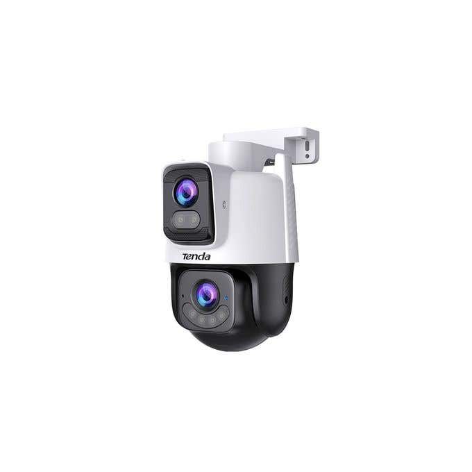 CAMERA IP Tenda, cube, wireless Wi-Fi 6 + 1 x RJ-45, pt. exterior, dual-lens full color night vision, dist. IR 30m, 2 x 3 Mpx rezolutie 2K, microfon, carcasa plastic, slot SD card, 