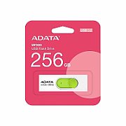 MEMORIE USB 3.2 ADATA 256 GB, retractabila, alb & verde, carcasa plastic 