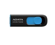 MEMORIE USB 3.2 ADATA 512 GB, retractabila, carcasa plastic, negru / albastru, 