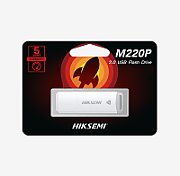 MEMORIE USB 2.0 HIKSEMI 8 GB, capac, carcasa plastic, alb, 