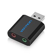 PLACI de SUNET Vention USB External Sound Card Black Metal Type, 