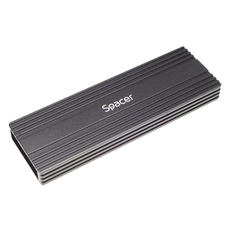 RACK extern SPACER, pt. SSD M.2 PCIe NVME, interfata PC USB 3.1 Type C, Striat, aluminiu, negru, 