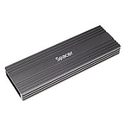 RACK extern SPACER, pt. SSD M.2 PCIe NVME, interfata PC USB 3.1 Type C, Striat, aluminiu, negru, 