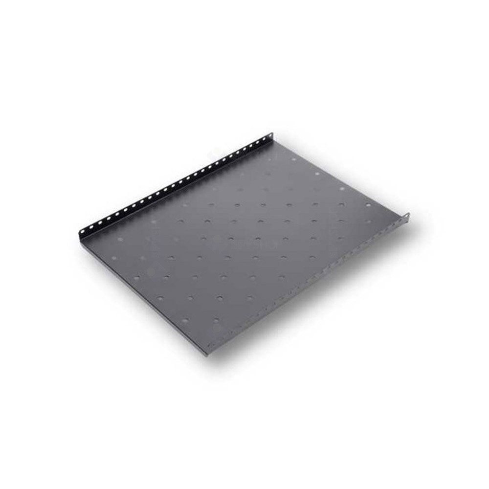 Raft fix capacitate ridicata pentru rack podea 800mm, negru RAL9004 - DATEUP 