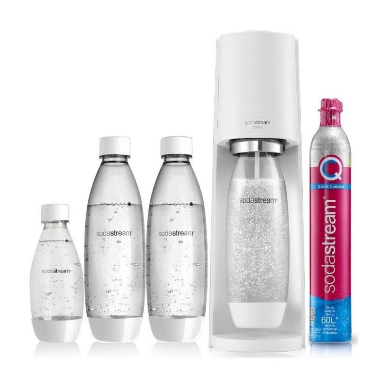 SodaStream Soda Maker Terra Megapack QC white incl 3 bottles (2270213)_1