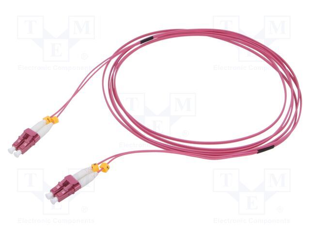 PATCH CORD Fibra Optica LOGILINK OM4 50/125, multimode, LC/UPC-LC/UPC, LSZH, 3 m, super-slim, violet, 