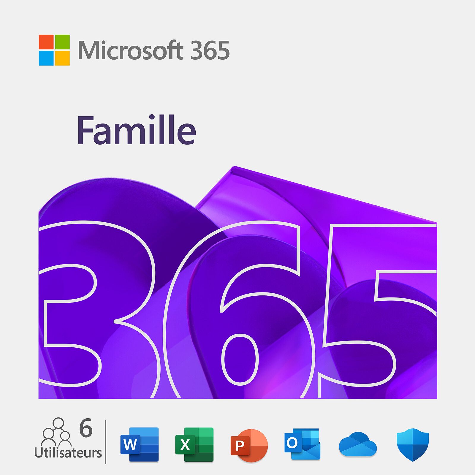 Microsoft 365 Family [FR] 1Y Subscr. Medialess FY25H2 Formerly Office 365 Home_1
